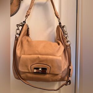 Kristin Coach Light Tan leather Handbag